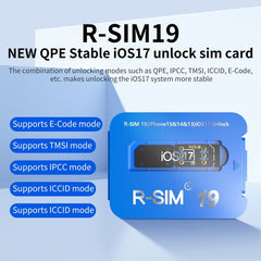 R-SIM 19 Turns Locked Phone Into Unlocked iOS17 System Universal 5G Unlocking Card, R-SIM 19