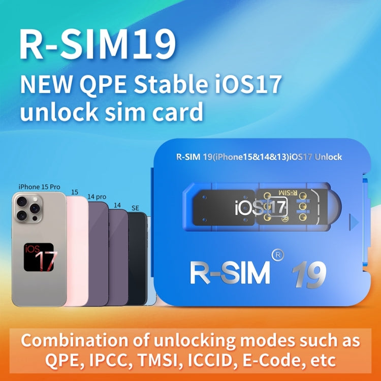 R-SIM 19 Turns Locked Phone Into Unlocked iOS17 System Universal 5G Unlocking Card, R-SIM 19