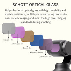 For DJI OSMO Pocket 3 JSR CB Series Camera Lens Filter, MCUV, CPL, ND8, ND16, ND32, ND64, ND256, ND1000, ND8PL, ND16PL, ND32PL, ND64PL, 1/8 Black Mist Filter, NIGHT, STAR, 3 in 1 CPL ND8/16, 3 in 1 ND16/64/256, 4 in 1 CPL ND16/32/64, 4 in 1 ND8/16/32/6...