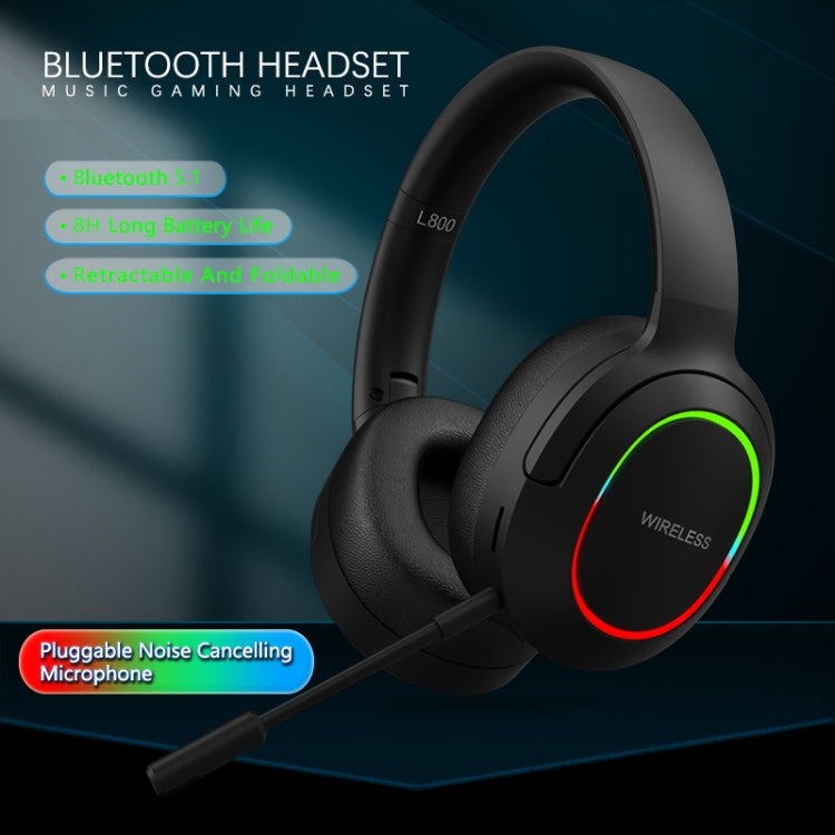 L800 Foldable ENC Noise Reduction Wireless Gaming Headset with Microphone