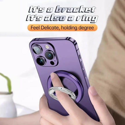 ZF039 Folding MagSafe Magnetic Ring Buckle Holder, ZF039 (Black), ZF039 (Blue), ZF039 (Purple), ZF039 (Silver)