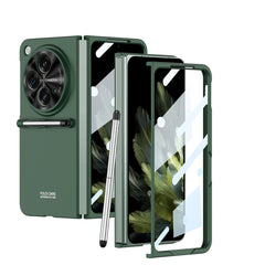 GKK Ultra-thin Full Coverage Phone Flip Case with Pen, For OPPO Find N3 / OnePlus Open
