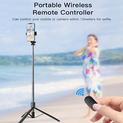 Yesido SF13 Retractable Extended Bluetooth Tripod Phone Live Streaming Selfie Stand, SF13