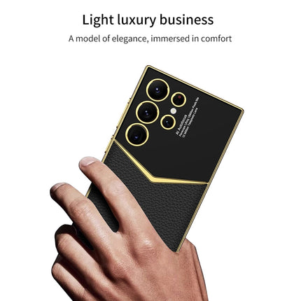 GKK Plating Soft TPU + Leather Full Coverage Phone Case without Pen, For Samsung Galaxy S24 Ultra 5G, For Samsung Galaxy S24+ 5G, For Samsung Galaxy S24 5G
