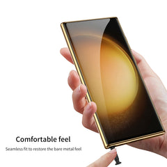 GKK Plating Soft TPU + Leather Full Coverage Phone Case without Pen, For Samsung Galaxy S24 Ultra 5G, For Samsung Galaxy S24+ 5G, For Samsung Galaxy S24 5G