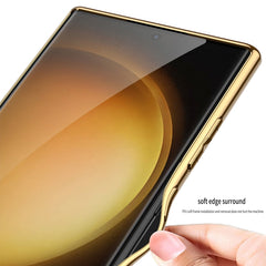 GKK Plating Soft TPU + Leather Full Coverage Phone Case without Pen, For Samsung Galaxy S24 Ultra 5G, For Samsung Galaxy S24+ 5G, For Samsung Galaxy S24 5G