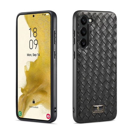 Fierre Shann Leather Texture Phone Back Cover Case, For Samsung Galaxy S24 Ultra 5G, For Samsung Galaxy S24+ 5G, For Samsung Galaxy S24 5G