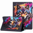 For iPad 9.7 2018 / 2017 / Colorful Wolf