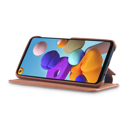 LC.IMEEKE Hon Ancient Series Horizontal Flip Leather Case with Holder & Card Slot, For Samsung Galaxy A21s