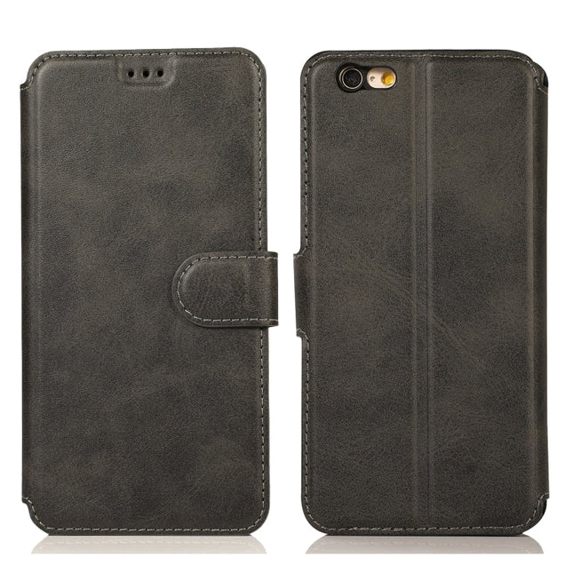 Calf Texture Magnetic Buckle Horizontal Flip Leather Case with Holder & Card Slots & Wallet & Photo Frame, For iPhone 6 / 6s, For iPhone 7 / 8, For iPhone 7 Plus / 8 Plus, For iPhone X / XS