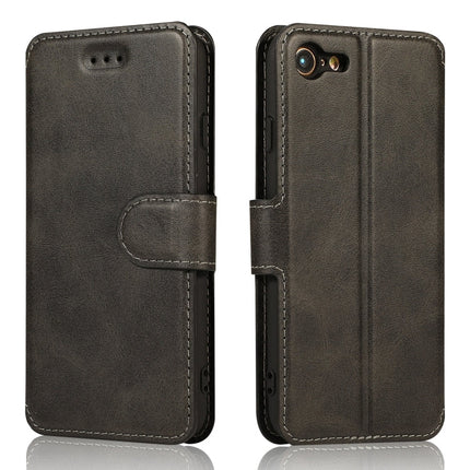 Calf Texture Magnetic Buckle Horizontal Flip Leather Case with Holder & Card Slots & Wallet & Photo Frame, For iPhone 6 / 6s, For iPhone 7 / 8, For iPhone 7 Plus / 8 Plus, For iPhone X / XS