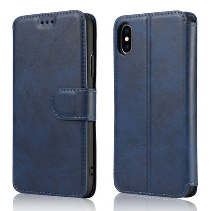 Calf Texture Magnetic Buckle Horizontal Flip Leather Case with Holder & Card Slots & Wallet & Photo Frame, For iPhone 6 / 6s, For iPhone 7 / 8, For iPhone 7 Plus / 8 Plus, For iPhone X / XS