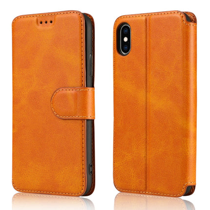 Calf Texture Magnetic Buckle Horizontal Flip Leather Case with Holder & Card Slots & Wallet & Photo Frame, For iPhone XR, For iPhone XS Max, For iPhone 12 mini, For iPhone 12 Pro Max