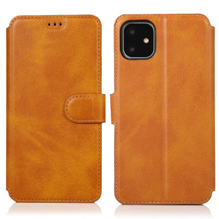 Calf Texture Magnetic Buckle Horizontal Flip Leather Case with Holder & Card Slots & Wallet & Photo Frame, For iPhone 12 / 12 Pro