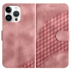 YX0060 Elephant Head Embossed Phone Leather Case with Lanyard, For iPhone 15 Pro Max, For iPhone 15 Pro, For iPhone 15 Plus