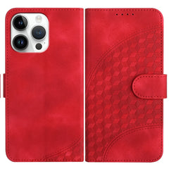 YX0060 Elephant Head Embossed Phone Leather Case with Lanyard, For iPhone 15 Pro Max, For iPhone 15 Pro, For iPhone 15 Plus
