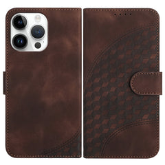 YX0060 Elephant Head Embossed Phone Leather Case with Lanyard, For iPhone 15 Pro Max, For iPhone 15 Pro, For iPhone 15 Plus