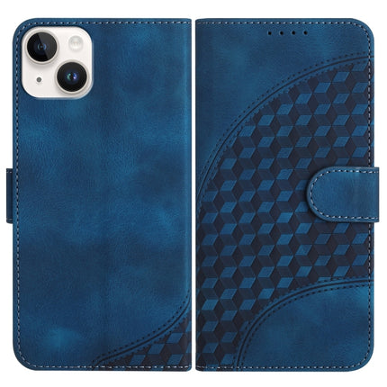 YX0060 Elephant Head Embossed Phone Leather Case with Lanyard, For iPhone 15 Pro Max, For iPhone 15 Pro, For iPhone 15 Plus