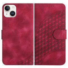 YX0060 Elephant Head Embossed Phone Leather Case with Lanyard, For iPhone 14 Plus, For iPhone 14, For iPhone 14 Pro