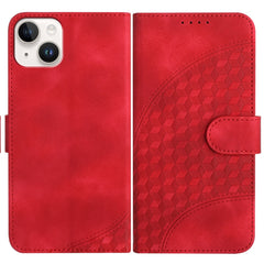 YX0060 Elephant Head Embossed Phone Leather Case with Lanyard, For iPhone 14 Plus, For iPhone 14, For iPhone 14 Pro