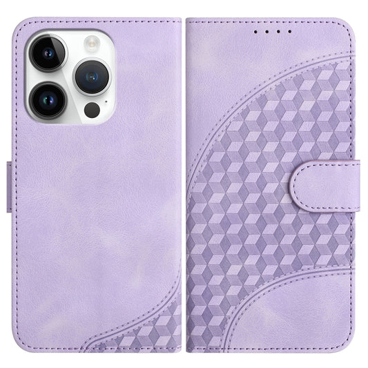 YX0060 Elephant Head Embossed Phone Leather Case with Lanyard, For iPhone 14 Pro, For iPhone 14 Pro Max, For iPhone SE 2022/SE 2020/6/7/8