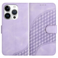 YX0060 Elephant Head Embossed Phone Leather Case with Lanyard, For iPhone 14 Plus, For iPhone 14, For iPhone 14 Pro