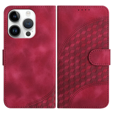 YX0060 Elephant Head Embossed Phone Leather Case with Lanyard, For iPhone 14 Pro, For iPhone 14 Pro Max, For iPhone SE 2022/SE 2020/6/7/8