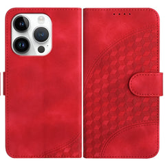 YX0060 Elephant Head Embossed Phone Leather Case with Lanyard, For iPhone 14 Plus, For iPhone 14, For iPhone 14 Pro