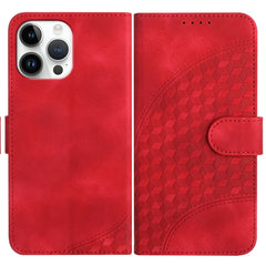 YX0060 Elephant Head Embossed Phone Leather Case with Lanyard