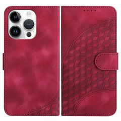 YX0060 Elephant Head Embossed Phone Leather Case with Lanyard, For iPhone 13 Pro, For iPhone 13, For iPhone 13 mini