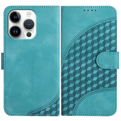 YX0060 Elephant Head Embossed Phone Leather Case with Lanyard, For iPhone 13 Pro, For iPhone 13, For iPhone 13 mini
