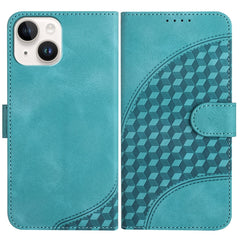 YX0060 Elephant Head Embossed Phone Leather Case with Lanyard, For iPhone 13 Pro, For iPhone 13, For iPhone 13 mini