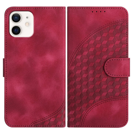 YX0060 Elephant Head Embossed Phone Leather Case with Lanyard, For iPhone 13 mini, For iPhone 12/12 Pro, For iPhone 12 Pro Max