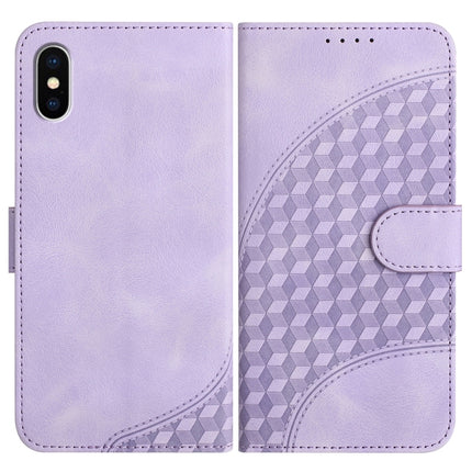 YX0060 Elephant Head Embossed Phone Leather Case with Lanyard, For iPhone 11 Pro, For iPhone XS / X, For iPhone XR