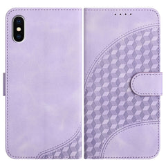 YX0060 Elephant Head Embossed Phone Leather Case with Lanyard, For iPhone 11 Pro, For iPhone XS / X, For iPhone XR