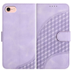 YX0060 Elephant Head Embossed Phone Leather Case with Lanyard