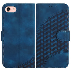 YX0060 Elephant Head Embossed Phone Leather Case with Lanyard