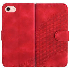 YX0060 Elephant Head Embossed Phone Leather Case with Lanyard
