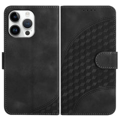 YX0060 Elephant Head Embossed Phone Leather Case with Lanyard