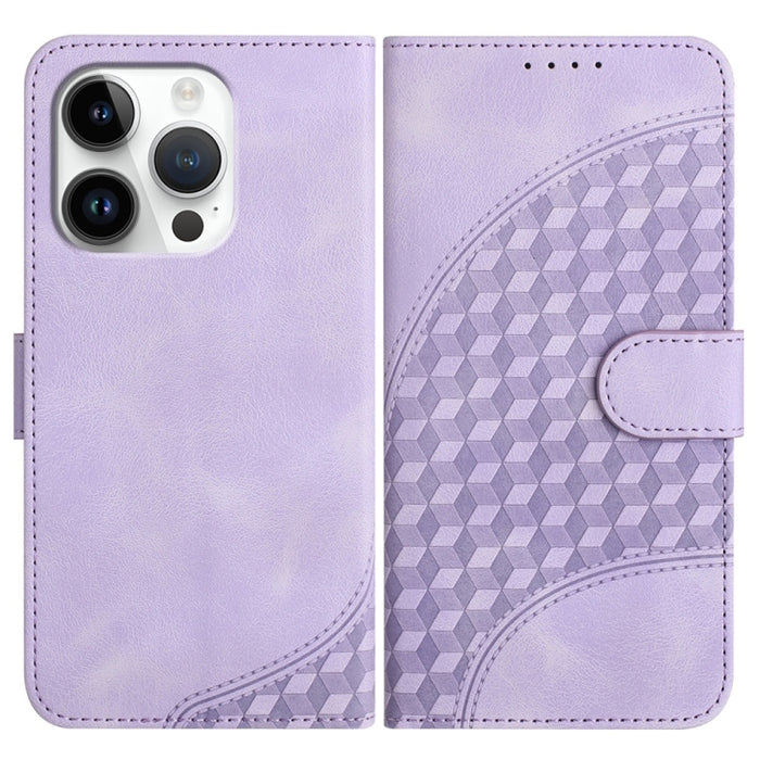 YX0060 Elephant Head Embossed Phone Leather Case with Lanyard, For iPhone 16 Pro, For iPhone 16 Plus, For iPhone 16