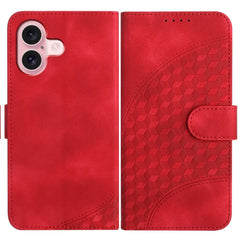 YX0060 Elephant Head Embossed Phone Leather Case with Lanyard, For iPhone 16 Pro, For iPhone 16 Plus, For iPhone 16