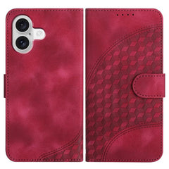 YX0060 Elephant Head Embossed Phone Leather Case with Lanyard, For iPhone 17 Pro Max, For iPhone 17 Pro, For iPhone 17