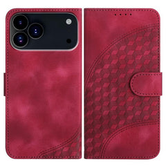 YX0060 Elephant Head Embossed Phone Leather Case with Lanyard, For iPhone 17 Pro Max, For iPhone 17 Pro, For iPhone 17