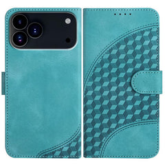 YX0060 Elephant Head Embossed Phone Leather Case with Lanyard, For iPhone 17 Pro Max, For iPhone 17 Pro, For iPhone 17