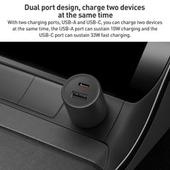 Original Xiaomi 43W Dual Ports USB + USB-C / Type-C Car Charger 1A1C, 43W