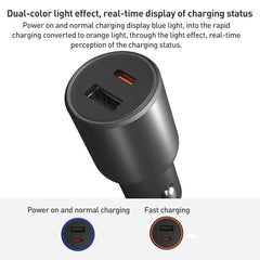 Original Xiaomi 43W Dual Ports USB + USB-C / Type-C Car Charger 1A1C, 43W
