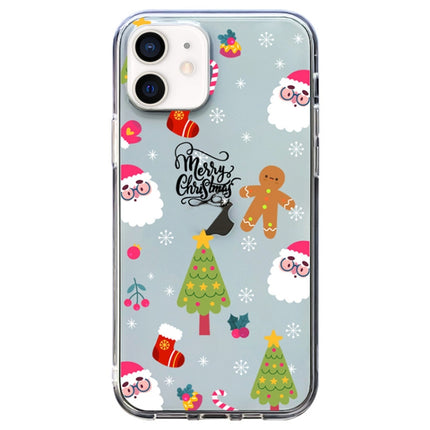 Christmas Colored Drawing Pattern High Transparent Soft TPU Phone Case, For iPhone 11 Pro Max, For iPhone 11, For iPhone 11 Pro