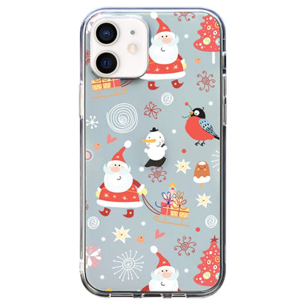 Christmas Colored Drawing Pattern High Transparent Soft TPU Phone Case, For iPhone 11 Pro Max, For iPhone 11, For iPhone 11 Pro