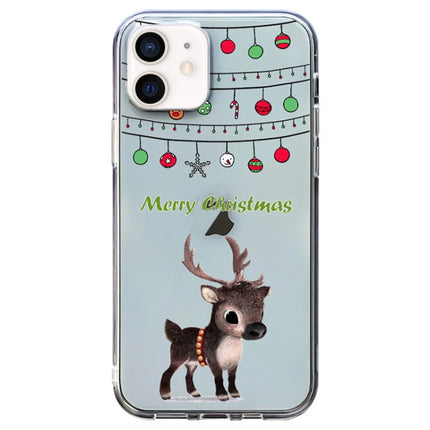 Christmas Colored Drawing Pattern High Transparent Soft TPU Phone Case, For iPhone 11 Pro Max, For iPhone 11, For iPhone 11 Pro