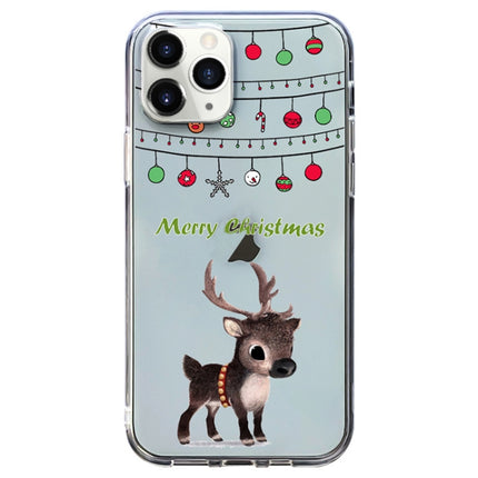 Christmas Colored Drawing Pattern High Transparent Soft TPU Phone Case, For iPhone 11 Pro Max, For iPhone 11, For iPhone 11 Pro
